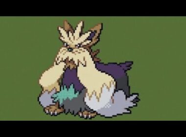 ［マイクラ］黙々とムーランドを作る［ポケモンドット絵］