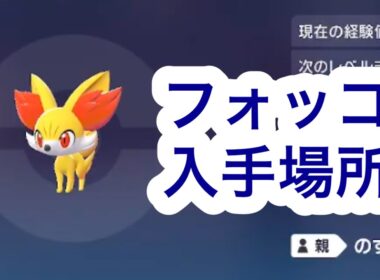 【ポケモンZA】フォッコ入手場所