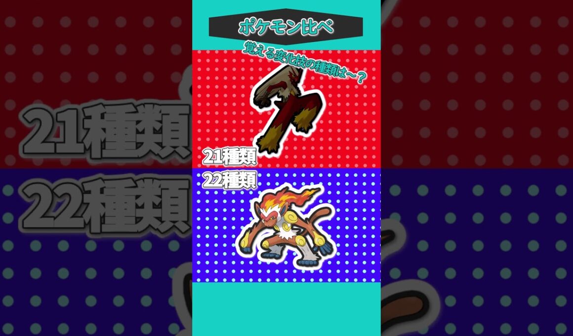 ポケモン比べ㉓「バシャーモVSゴウカザル」 #ポケモンゆっくり動画 #ポケモン #ポケモンsv #ゆっくり実況 #ポケモンゆっくり#shorts