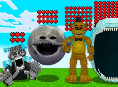 新しい都市伝説モブたちに変身できる世界がヤバすぎた【まいくら・マインクラフト・67キッド/MoonWakesUp/ラブブ/ファイブナイトアットフレディズ/ボイルドワン/Bloop/トーマスエグゼ】