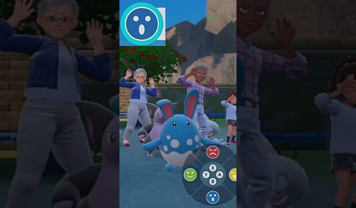 【マリルリ】ポケモンエクササイズ【パルデア図鑑No.48】#Shorts