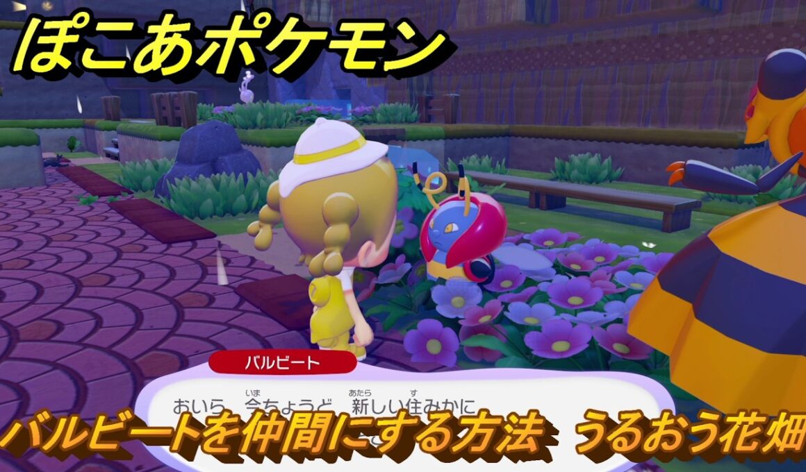 ぽこあポケモン　バルビートを仲間にする方法　うるおう花畑　＃１１０　【ぽこポケ】