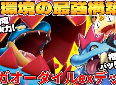 【ポケカ対戦】新環境のメガオーダイルexデッキが最強過ぎる【ポケモンカード】