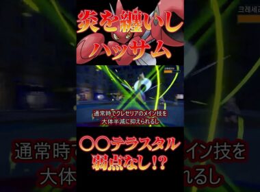 【ポケモンsv】炎テラスで弱点なし！火を纏うハッサム！