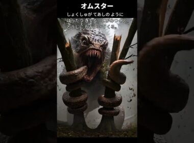 【オムナイト】ポケモン図鑑の説明文だけでAIにリアルなモンスター作らせてみた【カブト】