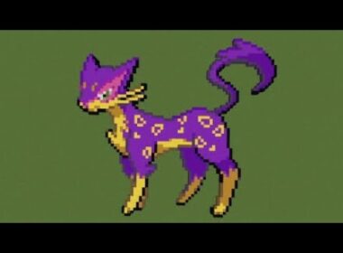 ［マイクラ］黙々とレパルダスを作る［ポケモンドット絵］
