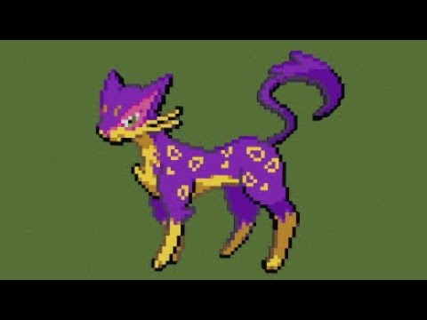 ［マイクラ］黙々とレパルダスを作る［ポケモンドット絵］