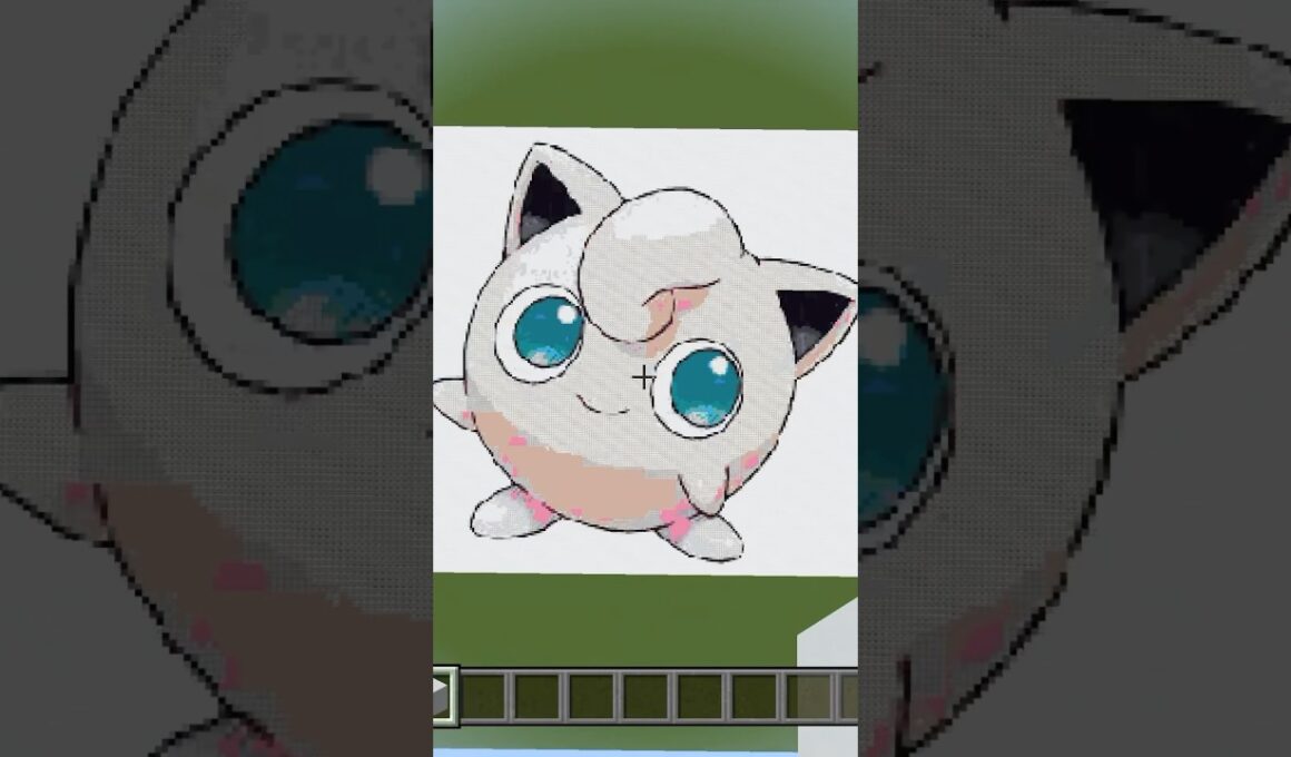 〇〇した人のプリン#Minecraft#マイクラ #マインクラフト #ピクセルアート #ポケモン#プリン# shorts