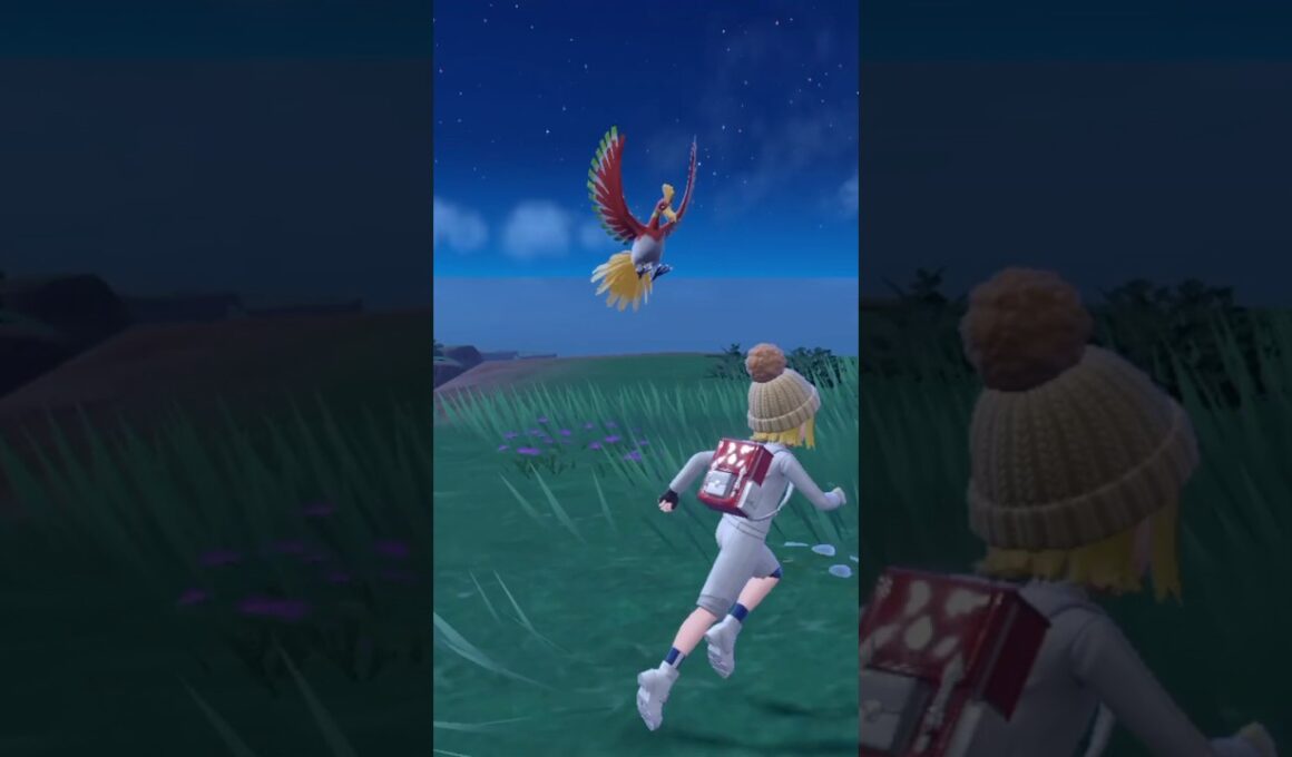 【ポケモンSV/藍の円盤】ホウオウの出現場所はここ✨#pokemon #ポケモンsv #ポケモンスカーレット #ポケモン #藍の円盤 #ゲーム実況 #伝説ポケモン #shorts #伝説ポケモン