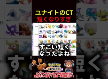ユナイトのCT短くなりすぎ【ポケモンユナイト】