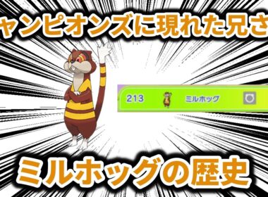 ポケモンチャンピオンズに現れた「213位（兄さん）」、「ミルホッグ」の歴史【ポケモン解説】