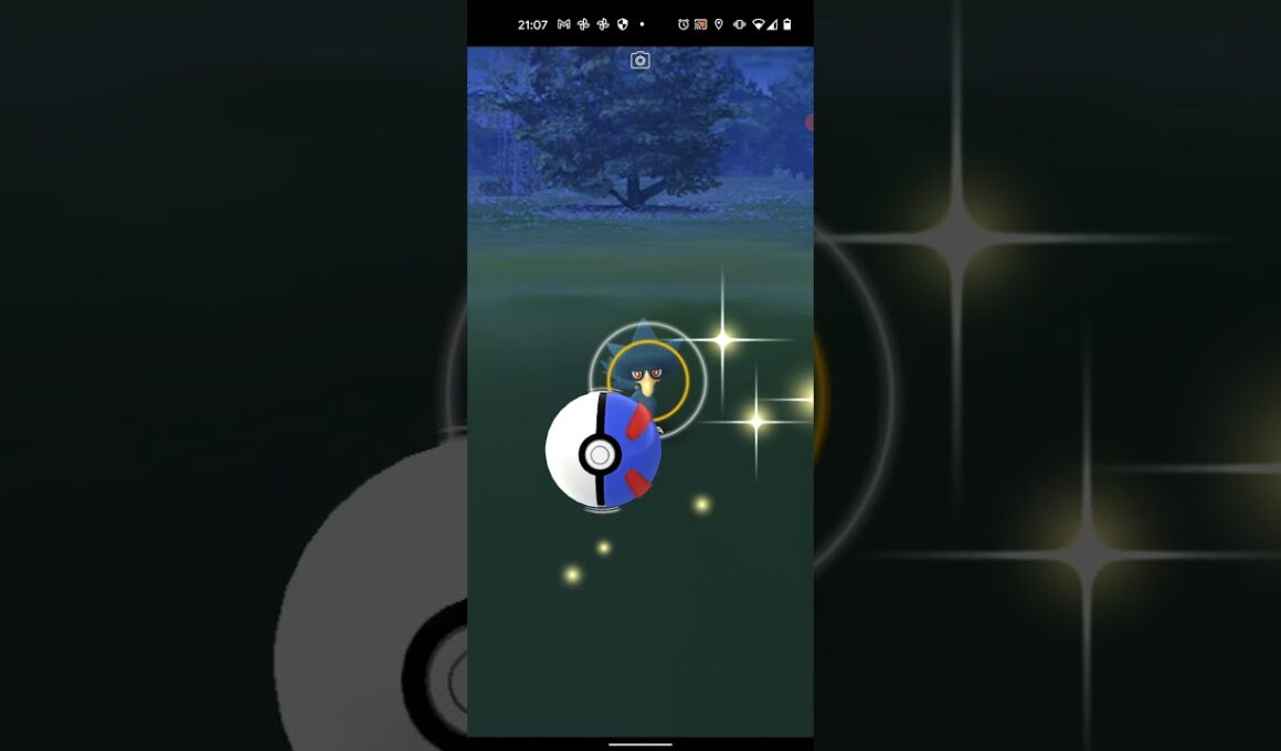 【ポケモンGO】ヤミカラスをワンショット・エクセレント・カーブスローでゲットしただけの動画