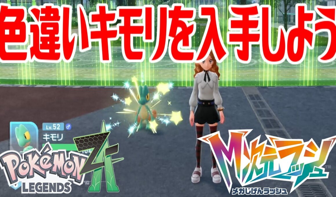 【ポケモンZ-A】色違いキモリを入手しよう【Pokémon LEGENDS Z-A M次元ラッシュ】
