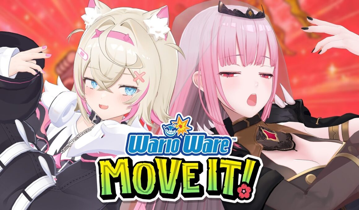 【WarioWare: Move It!】light pink collab in 3D!! with mococo!! #calliolive