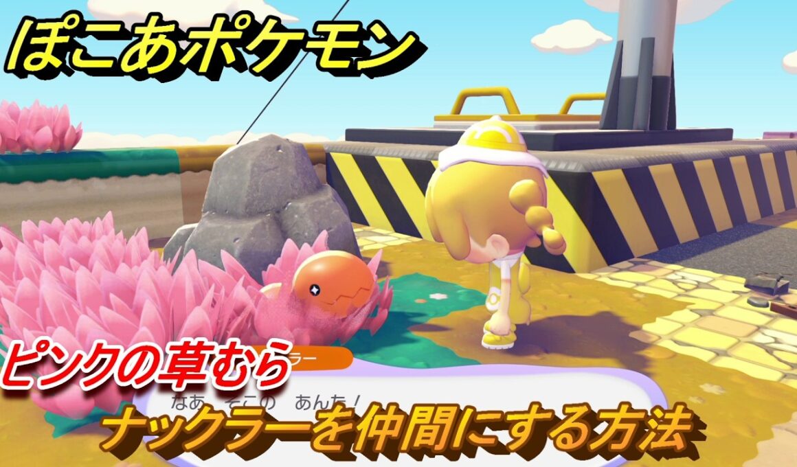 ぽこあポケモン　ナックラーを仲間にする方法　ピンクの草むら　＃１５８　【ぽこポケ】