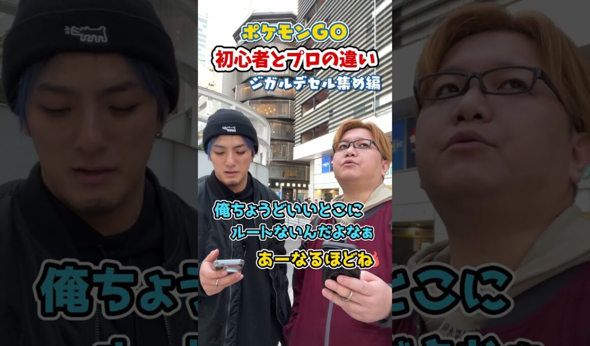 ポケGO初心者と8年目の温度差がえぐい~ジガルデセル集め編~【ポケモンGO】#コント #shorts