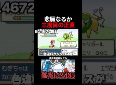 ついに…！？3匹目の色違いケンタロス出現！！ #ポケモンfrlg #色違い #ポケモン
