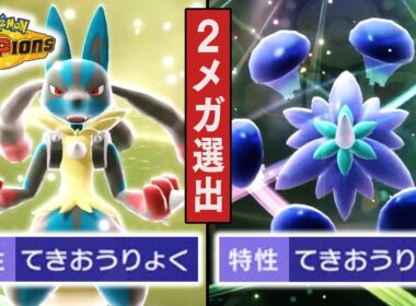 【メガ同時選出】『メガルカリオ』&『メガキラフロル』のダブル適応力コンボをお見せします【ポケモンチャンピオンズ】