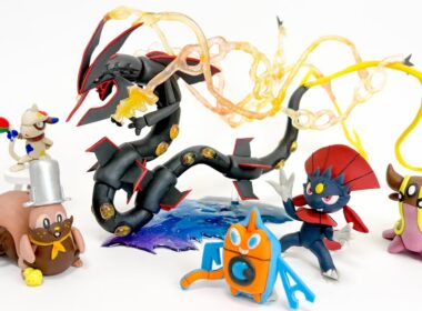 【粘土】ポケモン達と色違いメガレックウザのフィギュアを作る| Pokémon LEGENDS Z-A | 【Stop Motion】