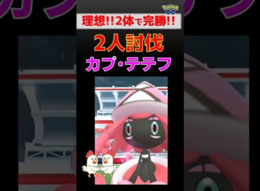 異次元！【カプ・テテフ！2人討伐】完全攻略！メガバンギラス＆ネクロズマの火力が異次元すぎる…【ポケモンGO レイド対策】