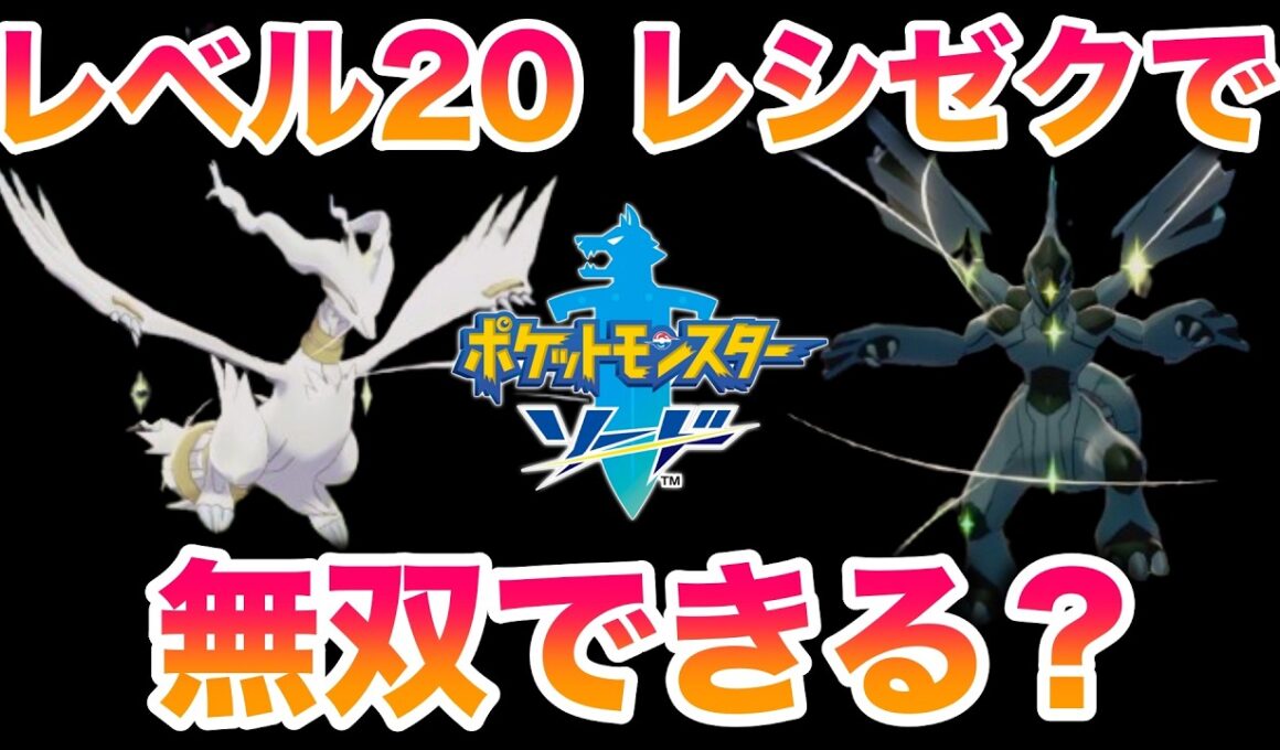 【検証】レベル20色違いレシラム・ゼクロムでストーリーは無双できる？【ポケモン剣盾/冠の雪原/DLC】