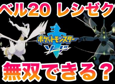 【検証】レベル20色違いレシラム・ゼクロムでストーリーは無双できる？【ポケモン剣盾/冠の雪原/DLC】
