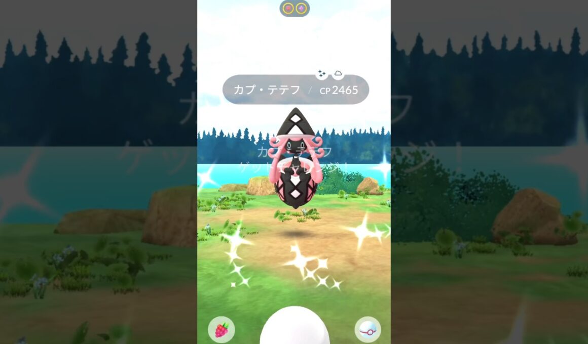 色違いカプ・テテフ出現✨レイドバトル【ポケモンGO】