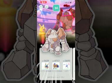 ダイマックスレジロックに、ソロでチャレンジじゃー！【ポケモンGO】