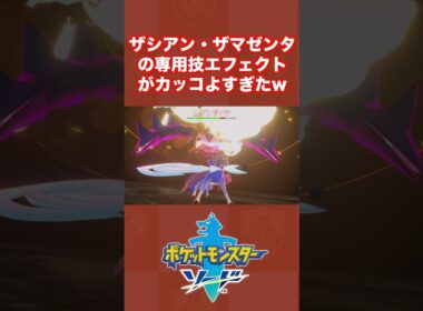ザシアン・ザマゼンタの専用技エフェクトがカッコよすぎたw