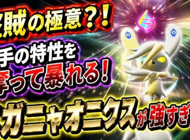 盗賊の極意？！相手の特性を奪って暴れるメガニャオニクスが強すぎたｗ【ゆっくり実況】
