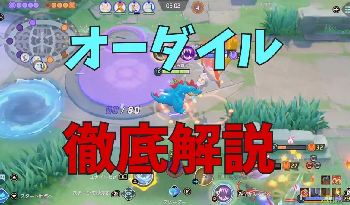 【14KO】過去最弱と噂のオーダイルの技や仕様を徹底解説！の巻【ポケモンユナイト】【詳細解説1146】