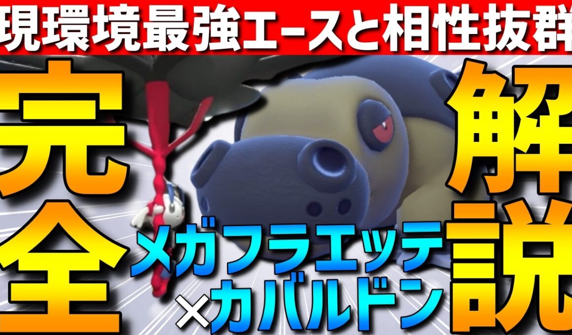 【環境トップ】現環境最強！メガフラエッテ×カバルドンの強みや立ち回り、相性のいいポケモンを完全解説します！【#ポケモンチャンピオンズ 】