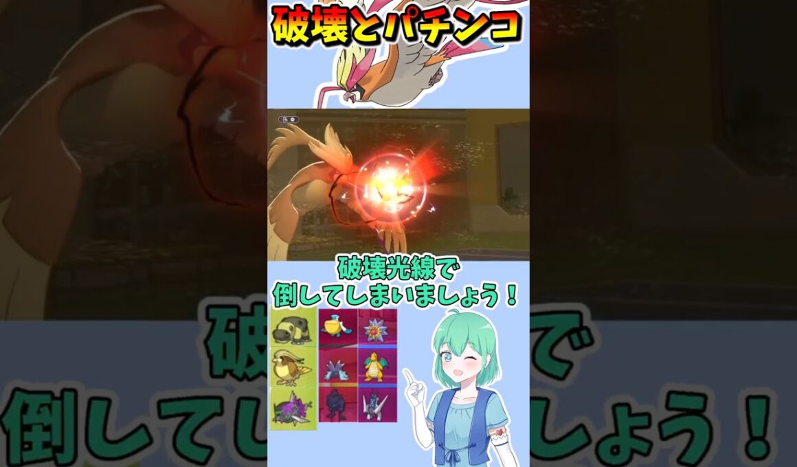 ショート914【バトル】メガピジョットって覚える技少なすぎて大体こうならない？