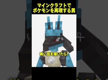 イリュージョナーをルカリオに作り直した結果...【まいくら・マインクラフト】 #shorts