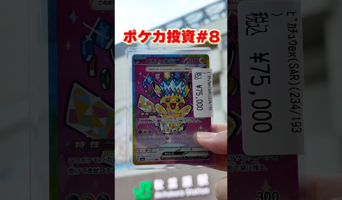 ポケモン界のTOPはピカチュウ！ #ポケカ #ポケカ投資 #ピカチュウ #pokemon  #ポケモンカード #ポケモン #shortvideo #shorts #short #マスターボール男