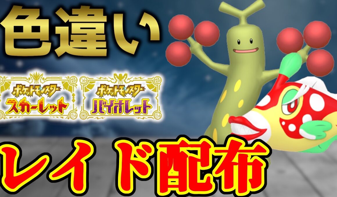 【ダブル配布】 色ウソッキー＆色ハギギシリ配布 shiny raid 【ポケモンSV】#参加型配信