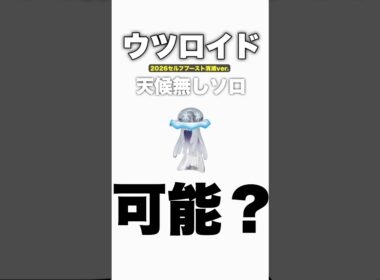 『晴れ無し』でウツロイドのソロ討伐は可能か？
