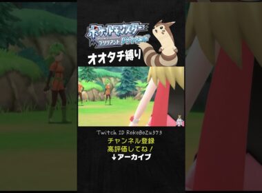 【オオタチ縛り旅】ギャラドスが強すぎた！モブトレーナーやのに害悪戦法で押し切ろうとしてくるねんけど。【ダイパリメイク／ポケモン／生放送切り抜き】