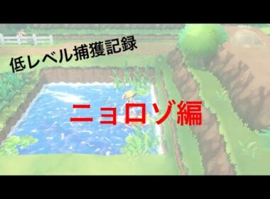 【低レベル捕獲記録】No0061 ニョロゾ編