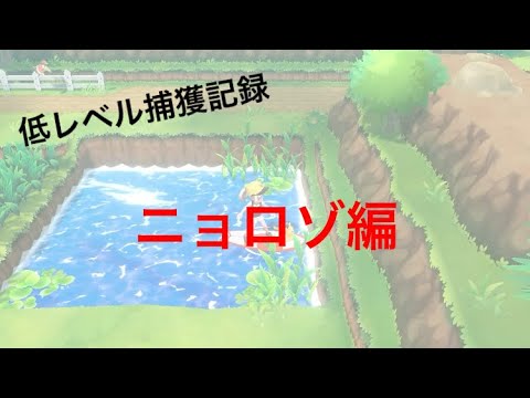 【低レベル捕獲記録】No0061 ニョロゾ編