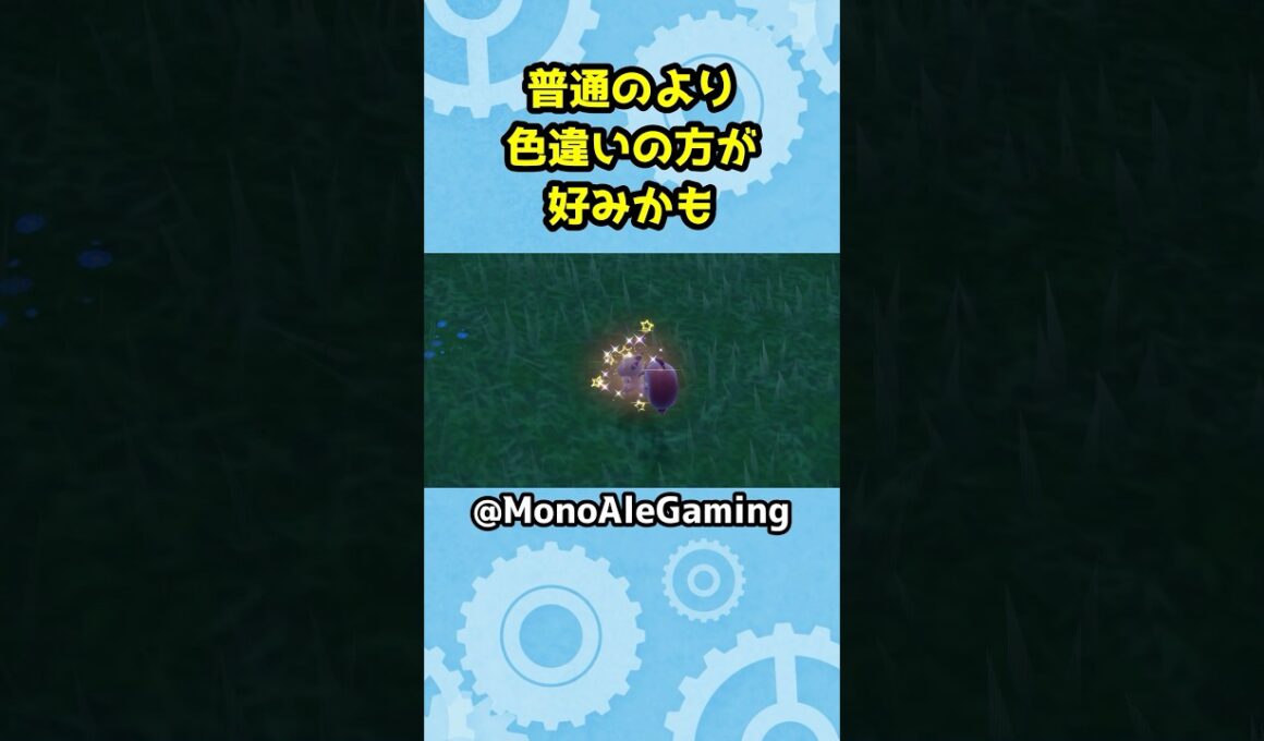 【ポケモンSV】色違いホシガリスに偶然出会った時の動画です【色違いポケモン】