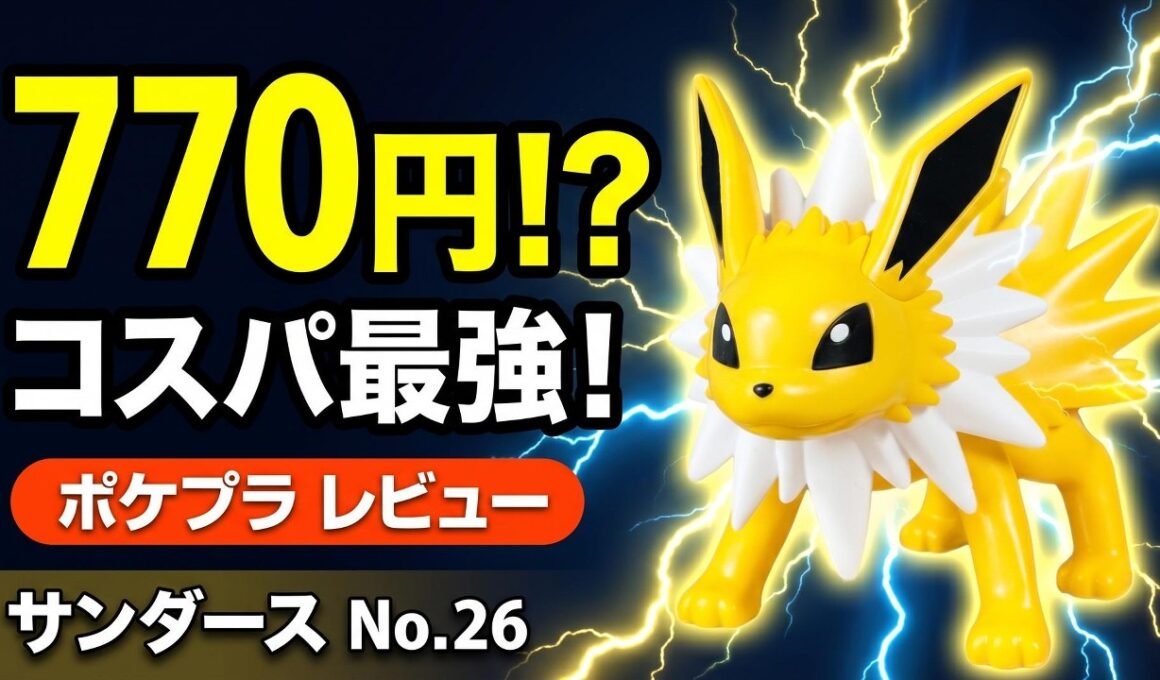 【ポケプラ】コスパ最強キット降臨！ニッパー不要で初心者でも作れる【サンダース】｜Pokémon Plastic Model Build: Jolteon