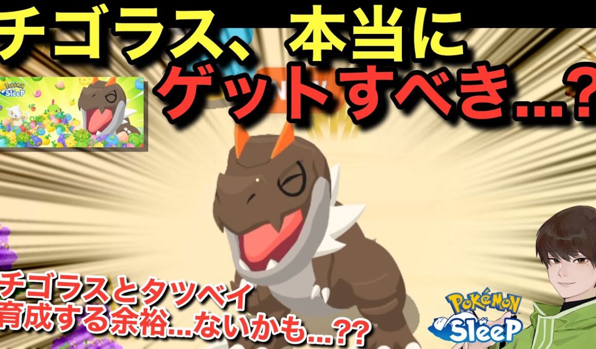 チゴラス・タツベイ、育成できるのか問題に気付いてしまう無課金【ポケモンスリープ】無課金リサーチ1022/1007日目