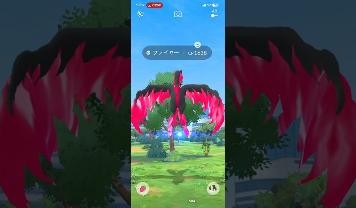 ガラルファイヤーもどき　 #ポケモンgo #pokemongo #おさんぽおこう #ガラル3鳥