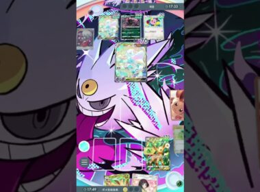 【ポケポケ】ププリンダークライに9割勝てるリーフィアオーガポンが強すぎる