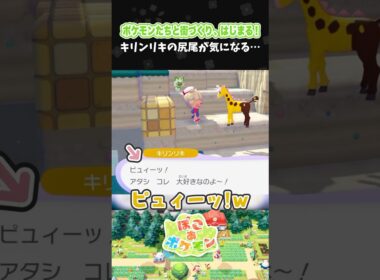 キリンリキの尻尾が気になる…【ぽこ あ ポケモン】【ぽこポケ】【配信切り抜き】 #Shorts