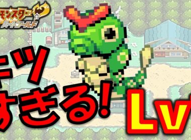 【ハートゴールド】キャタピーLv1から冒険を始めたら地獄過ぎる旅が始まったポケモン1匹縛りプレイ!！キャタピーきみに決めた!!