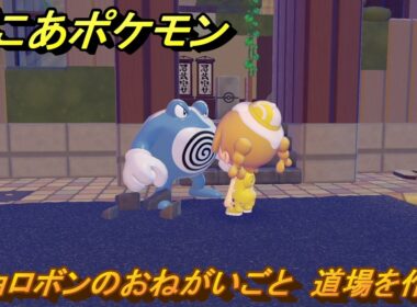 ぽこあポケモン　ニョロボンのおねがいごと　道場を作る　＃３０８　【ぽこポケ】