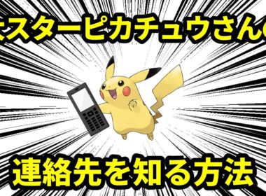 ポケモン界のスター、ピカチュウさんの連絡先を知る方法について解説【ポケモン解説】
