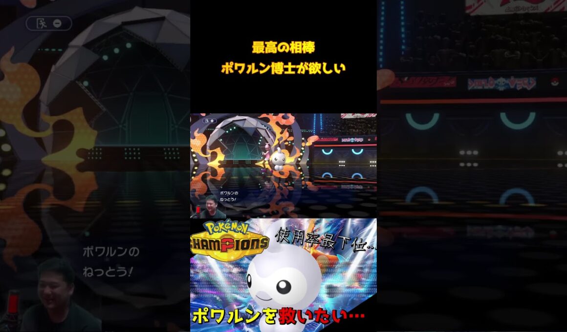 【ポケモンチャンピオンズ】最高の相棒ポワルン #pokemon 　#pokemonchampions #shorts